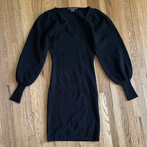 French Connection Black Long Sleeve Dress
